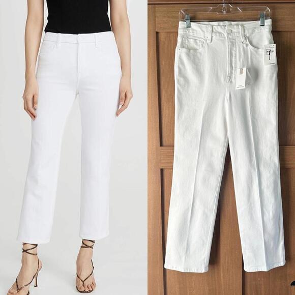 Good American Denim - NWT Good American Good Curve Straight Leg Jeans White 28” Inseam Women’s sz 8/29